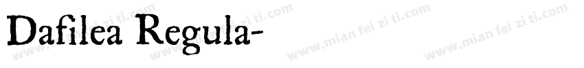 Dafilea Regula字体转换